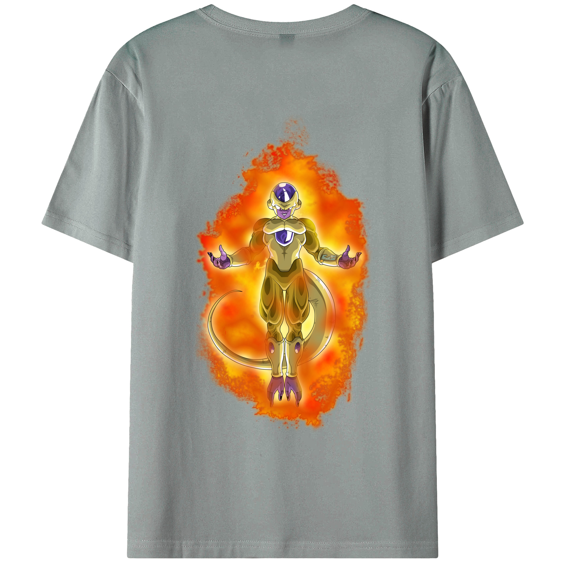 （画像用） ドラゴンボール フリーザ DRAGON BALL Frieza 綿100％ メンズ半袖Tシャツ（バックプリント） 通気性